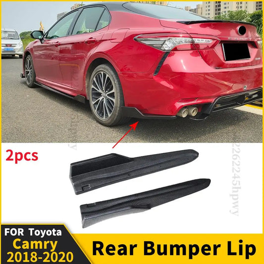 Body Kit Accessories High Quality Guard Decoration Exterior Part Trim Facelift Rear Bumper Lip For Toyota Camry 2018 2019 2020