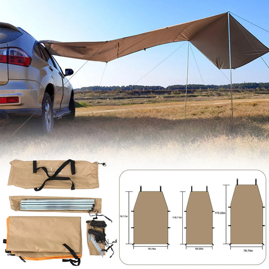 Car Shelter Shade Camping Side Car Roof Top