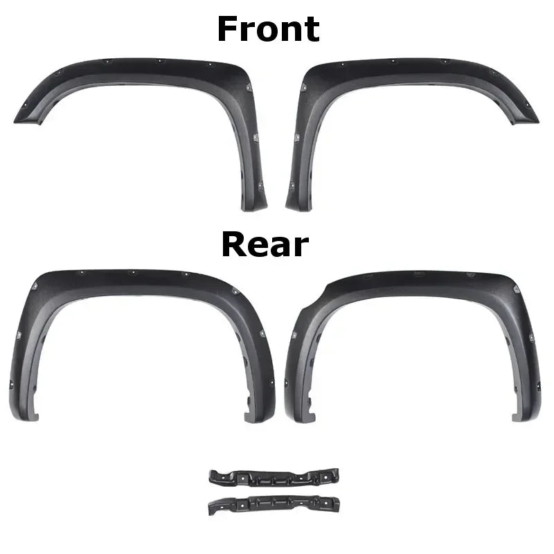 For Toyota Tundra 2014-2017 Car Mudguards Wheel Arch Fender Flares Body Kit Splash Guard Mud Flap Car Accessories Exterior Part