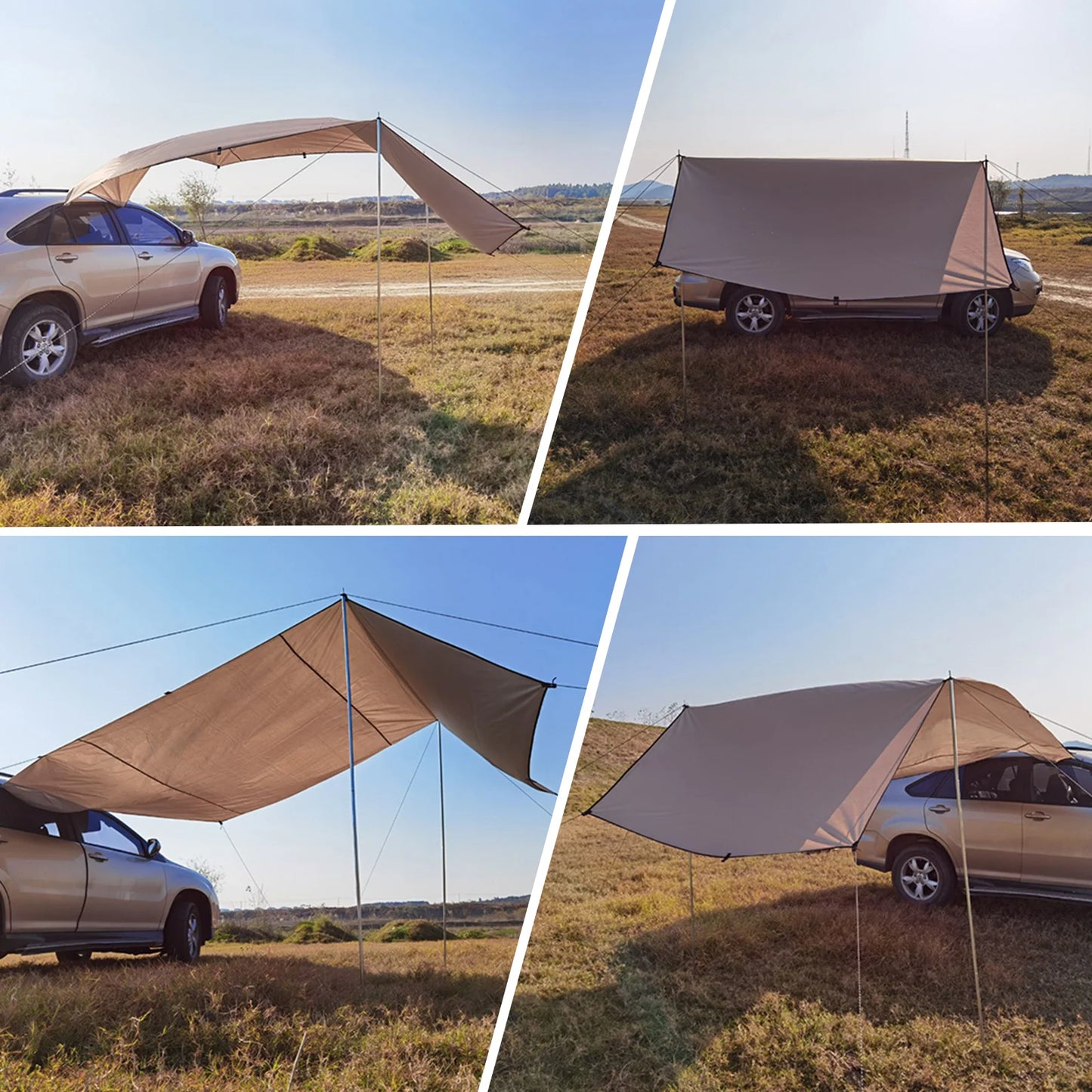 Car Shelter Shade Camping Side Car Roof Top