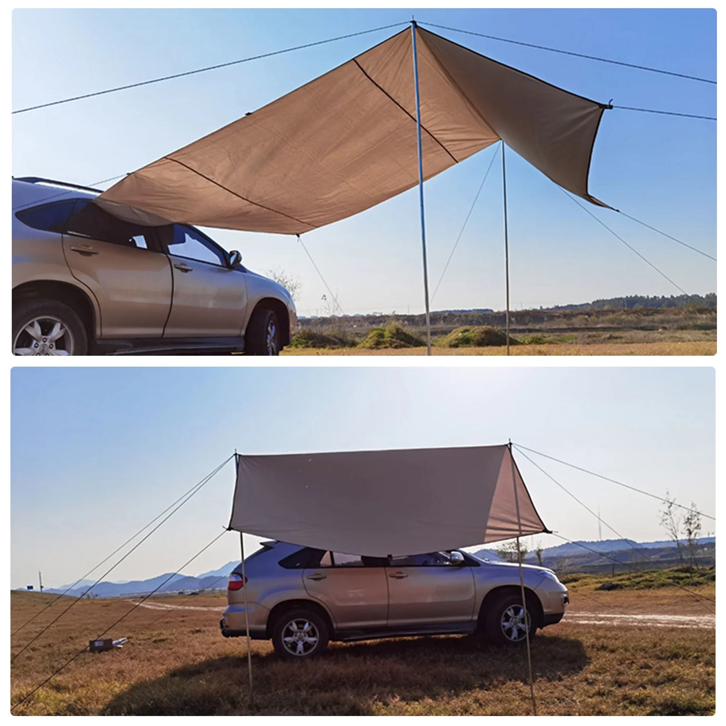 Car Shelter Shade Camping Side Car Roof Top