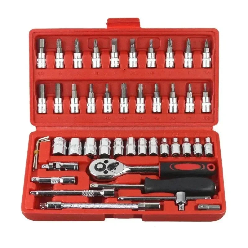 46pcs Socket Set Car Repair Tool Ratchet