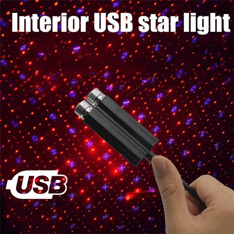 Car Roof Star Light Interior USB led Lights Starry Atmosphere Projector