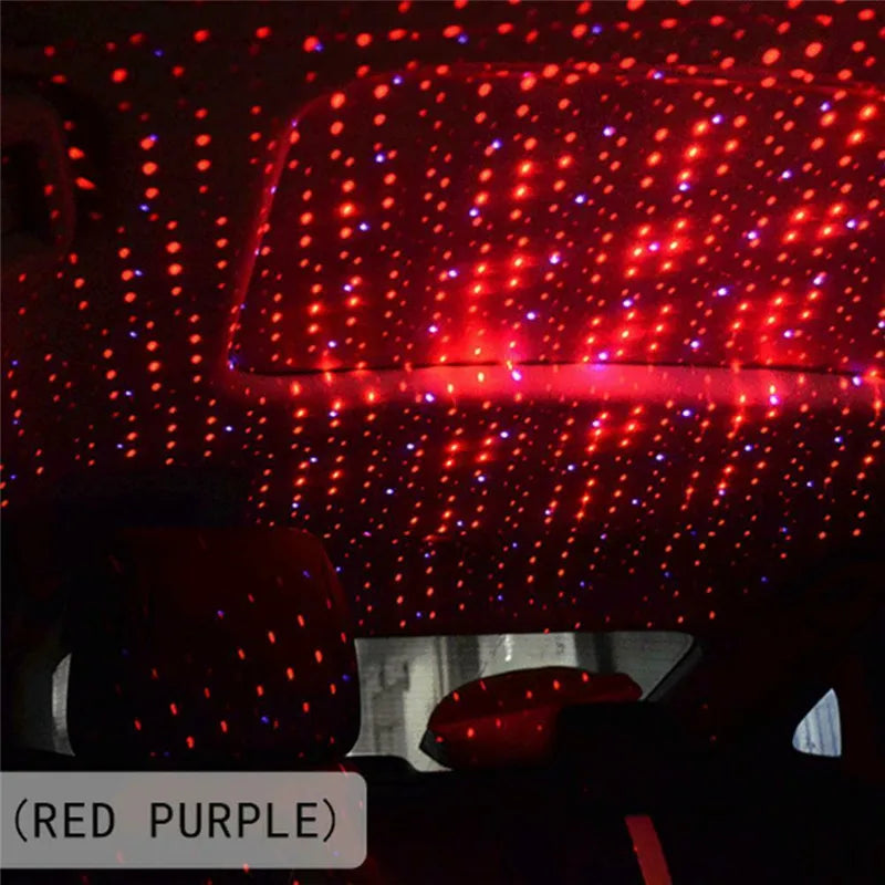 Car Roof Star Light Interior USB led Lights Starry Atmosphere Projector