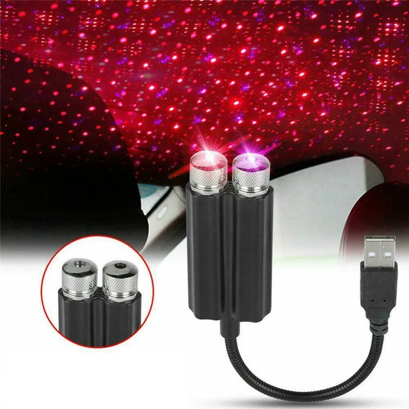 Car Roof Star Light Interior USB led Lights Starry Atmosphere Projector